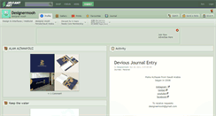 Desktop Screenshot of designermooh.deviantart.com