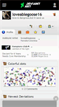 Mobile Screenshot of loveablegoose16.deviantart.com