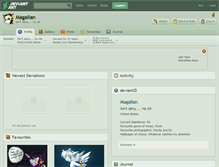 Tablet Screenshot of magalian.deviantart.com