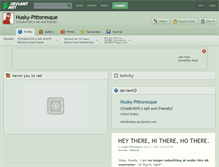 Tablet Screenshot of husky-pittoresque.deviantart.com