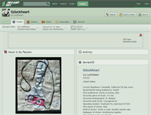 Tablet Screenshot of lizlockheart.deviantart.com