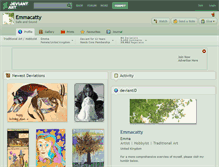 Tablet Screenshot of emmacatty.deviantart.com