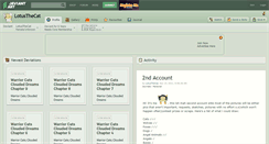 Desktop Screenshot of lotusthecat.deviantart.com