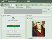 Tablet Screenshot of majinbroli.deviantart.com