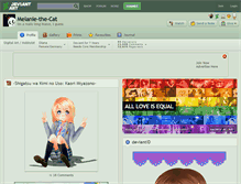 Tablet Screenshot of melanie-the-cat.deviantart.com