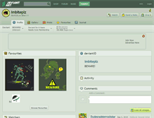 Tablet Screenshot of imbiteplz.deviantart.com