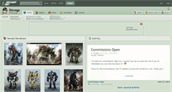 Desktop Screenshot of diovega.deviantart.com