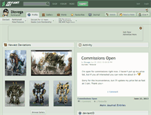 Tablet Screenshot of diovega.deviantart.com
