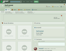 Tablet Screenshot of darthjacket.deviantart.com