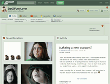 Tablet Screenshot of danzifurrylover.deviantart.com