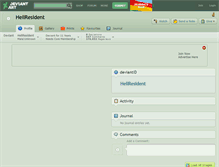 Tablet Screenshot of hellresident.deviantart.com