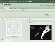 Tablet Screenshot of elevenstars.deviantart.com