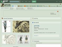 Tablet Screenshot of gertruida.deviantart.com