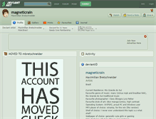 Tablet Screenshot of magneticrain.deviantart.com