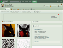 Tablet Screenshot of kuroneko313.deviantart.com