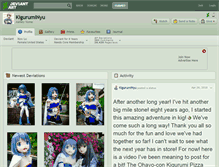 Tablet Screenshot of kiguruminyu.deviantart.com