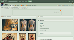 Desktop Screenshot of ljama.deviantart.com