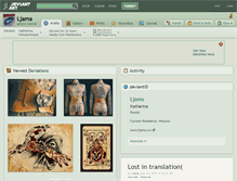 Tablet Screenshot of ljama.deviantart.com