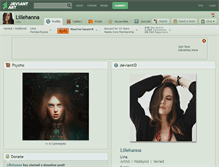 Tablet Screenshot of lillehanna.deviantart.com