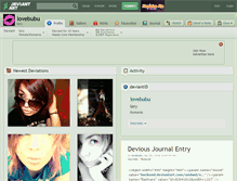 Tablet Screenshot of lovebubu.deviantart.com