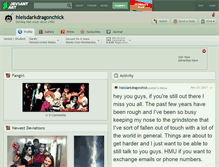 Tablet Screenshot of hieisdarkdragonchick.deviantart.com