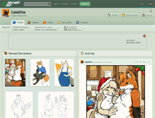 Tablet Screenshot of calebfox.deviantart.com