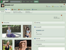 Tablet Screenshot of bender1327.deviantart.com