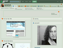 Tablet Screenshot of kamelred.deviantart.com