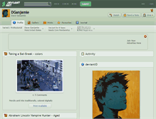 Tablet Screenshot of dganjamie.deviantart.com