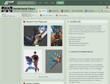 Tablet Screenshot of borderlands-fans.deviantart.com