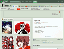 Tablet Screenshot of kazune-ki.deviantart.com