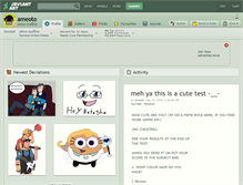 Tablet Screenshot of ameoto.deviantart.com