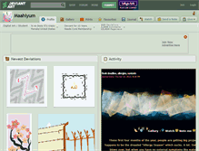 Tablet Screenshot of maahiyum.deviantart.com
