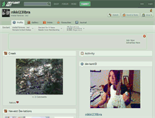 Tablet Screenshot of nikki23libra.deviantart.com