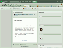 Tablet Screenshot of kingdomheartsarmy.deviantart.com