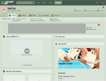 Tablet Screenshot of kailisis.deviantart.com