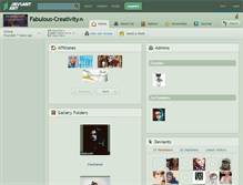 Tablet Screenshot of fabulous-creativity.deviantart.com