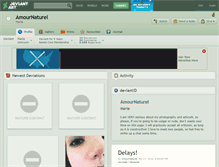 Tablet Screenshot of amournaturel.deviantart.com