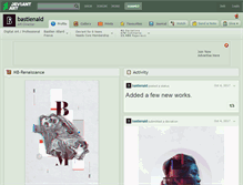 Tablet Screenshot of bastienald.deviantart.com