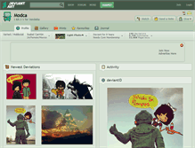 Tablet Screenshot of modca.deviantart.com