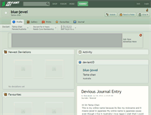 Tablet Screenshot of blue-jewel.deviantart.com
