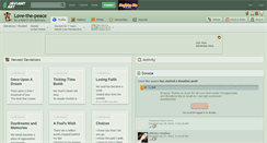 Desktop Screenshot of love-the-peace.deviantart.com