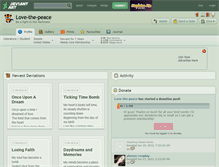 Tablet Screenshot of love-the-peace.deviantart.com