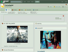 Tablet Screenshot of corneliamw.deviantart.com