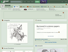Tablet Screenshot of misiolak.deviantart.com
