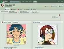 Tablet Screenshot of kittybubble989.deviantart.com