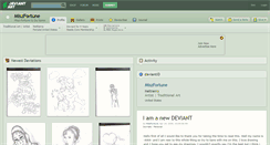 Desktop Screenshot of miszfortune.deviantart.com