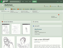 Tablet Screenshot of miszfortune.deviantart.com