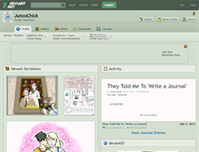 Tablet Screenshot of juncochick.deviantart.com