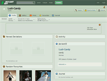 Tablet Screenshot of lush-candy.deviantart.com